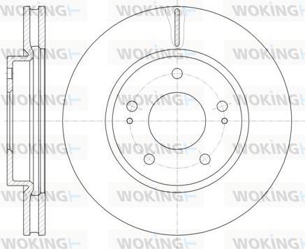 Woking D61229.10 - Тормозной диск abcparts.ee