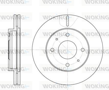 Woking D6391.10 - Тормозной диск abcparts.ee