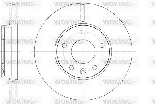 Woking D62078.10 - Тормозной диск abcparts.ee