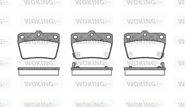 Woking P9393.02 - Тормозные колодки, дисковые, комплект abcparts.ee