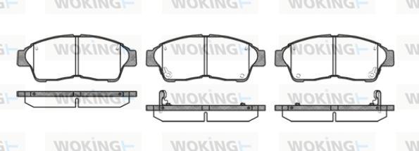 Woking P5023.42 - Тормозные колодки, дисковые, комплект abcparts.ee