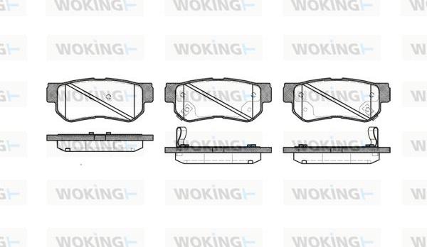 Woking P6463.32 - Тормозные колодки, дисковые, комплект abcparts.ee