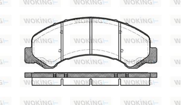 Woking P6633.00 - Тормозные колодки, дисковые, комплект abcparts.ee