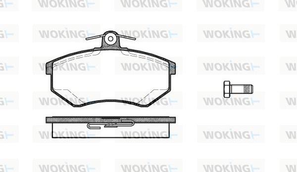 Woking P0343.20 - Тормозные колодки, дисковые, комплект abcparts.ee