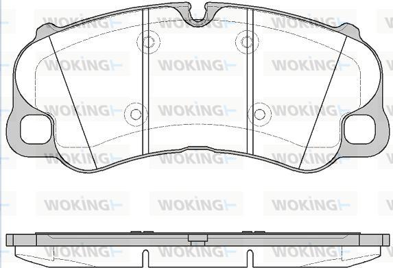 Woking P14953.10 - Тормозные колодки, дисковые, комплект abcparts.ee