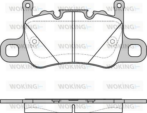 Woking P14983.00 - Тормозные колодки, дисковые, комплект abcparts.ee