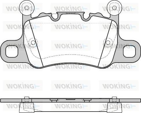 Woking P14983.10 - Тормозные колодки, дисковые, комплект abcparts.ee