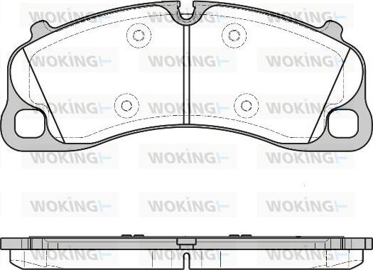 Woking P14973.00 - Тормозные колодки, дисковые, комплект abcparts.ee