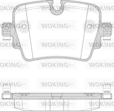 Woking P14723.00 - Тормозные колодки, дисковые, комплект abcparts.ee