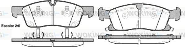 Woking P15303.02 - Тормозные колодки, дисковые, комплект abcparts.ee