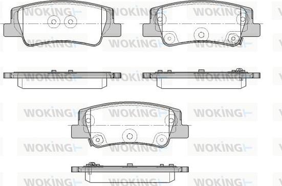Woking P18563.02 - Тормозные колодки, дисковые, комплект abcparts.ee