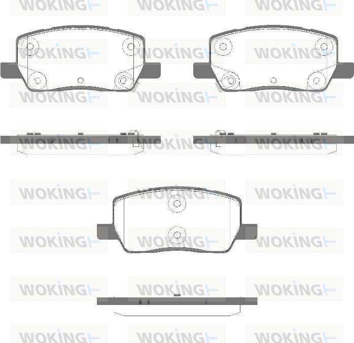 Woking P18693.02 - Тормозные колодки, дисковые, комплект abcparts.ee