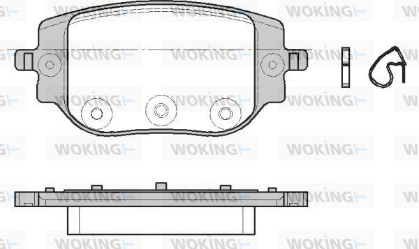 Woking P18653.00 - Тормозные колодки, дисковые, комплект abcparts.ee