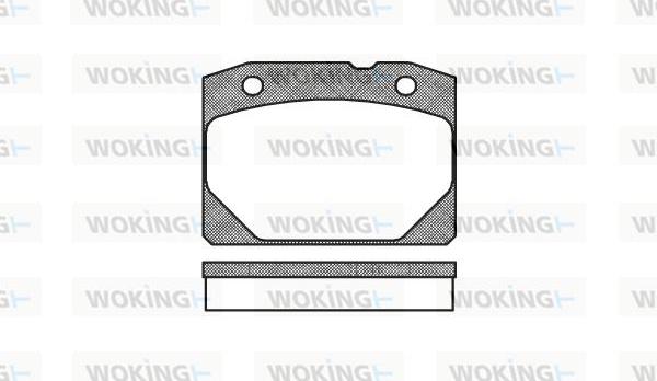 Woking P1803.00 - Тормозные колодки, дисковые, комплект abcparts.ee