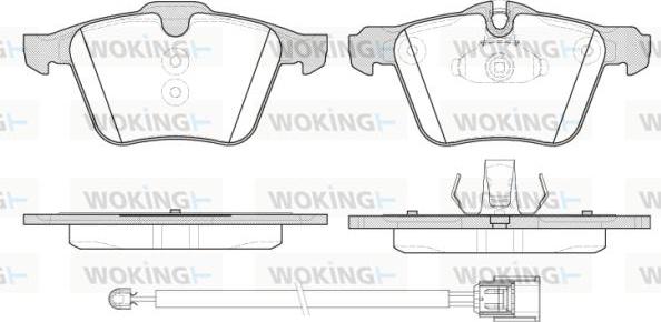 Woking P13173.02 - Тормозные колодки, дисковые, комплект abcparts.ee