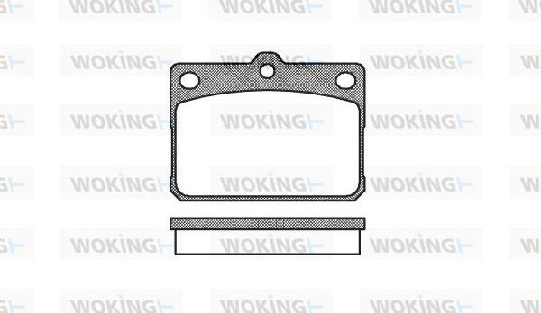 Woking P1793.20 - Тормозные колодки, дисковые, комплект abcparts.ee
