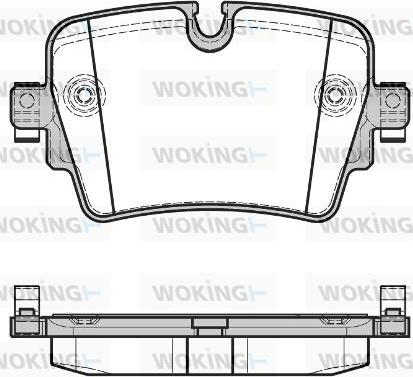 Woking P17143.08 - Тормозные колодки, дисковые, комплект abcparts.ee