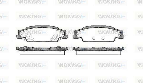 Woking P8523.02 - Тормозные колодки, дисковые, комплект abcparts.ee