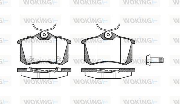 Woking P3633.74 - Тормозные колодки, дисковые, комплект abcparts.ee