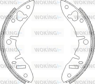 Woking Z4220.00 - Тормозные башмаки, барабанные abcparts.ee