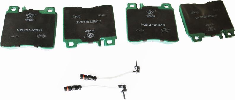 WXQP 140271 - Тормозные колодки, дисковые, комплект abcparts.ee