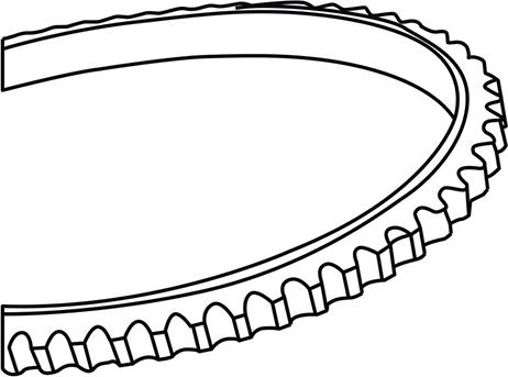 WXQP 110175 - Клиновой ремень, поперечные рёбра abcparts.ee