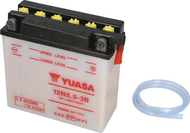 Yuasa 12N5.5-3B - Стартерная аккумуляторная батарея, АКБ abcparts.ee