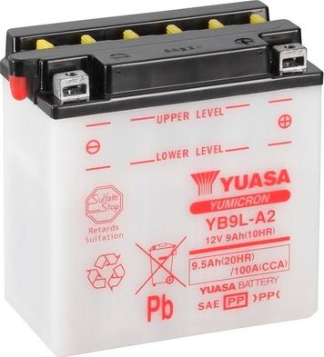 Yuasa YB9L-A2 - Стартерная аккумуляторная батарея, АКБ abcparts.ee