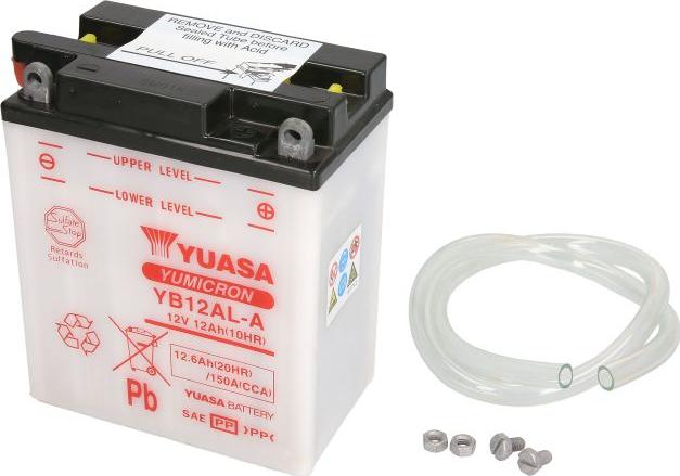 Yuasa YB12AL-A - Стартерная аккумуляторная батарея, АКБ abcparts.ee