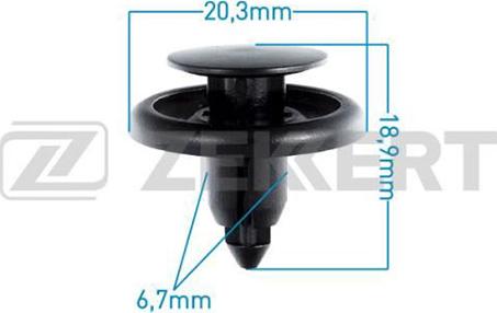 Zekkert BE-1872 - Зажим, клипса, молдинг abcparts.ee