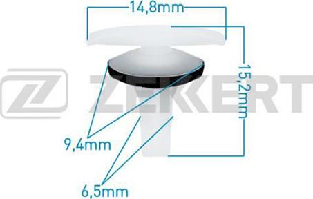 Zekkert BE-1344 - Зажим, клипса, молдинг abcparts.ee
