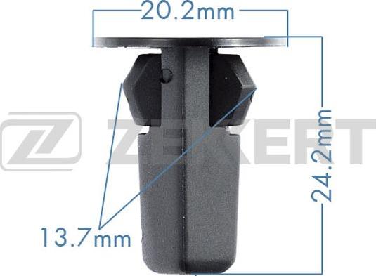 Zekkert BE-3048 - Зажим, клипса, молдинг abcparts.ee