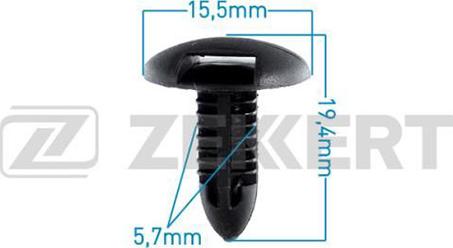 Zekkert BE-3231 - Зажим, клипса, молдинг abcparts.ee