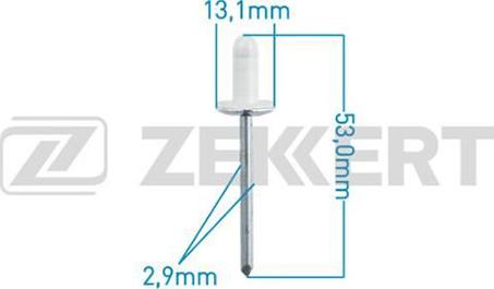 Zekkert BE-2589 - Зажим, клипса, молдинг abcparts.ee