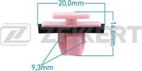 Zekkert BE-2179 - Зажим, клипса, молдинг abcparts.ee