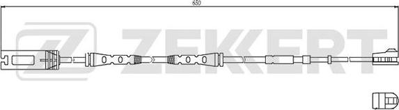 Zekkert BS-8034 - Сигнализатор, износ тормозных колодок abcparts.ee