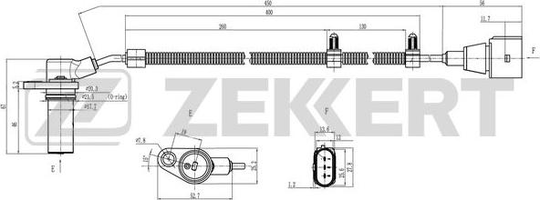 Zekkert SE-4067 - Датчик положения Коленвала, RPM abcparts.ee