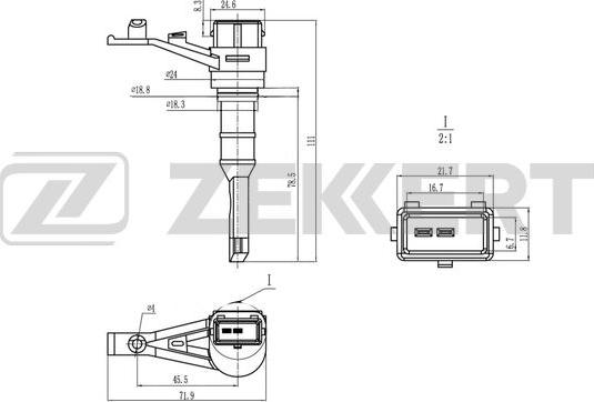 Zekkert SE-8501 - Датчик скорости, спидометр abcparts.ee