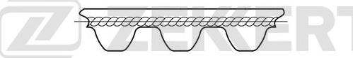 Zekkert ZR-1037 - Зубчатый ремень ГРМ abcparts.ee