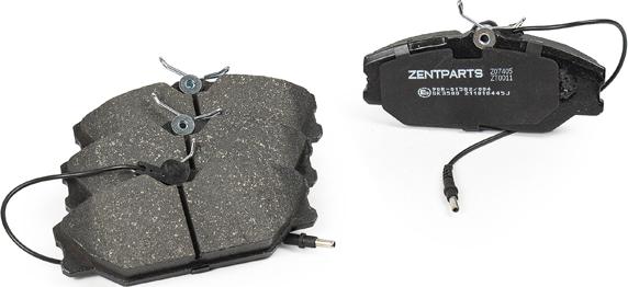 ZENTPARTS Z07405 - Тормозные колодки, дисковые, комплект abcparts.ee