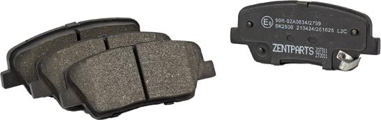 ZENTPARTS Z07311 - Тормозные колодки, дисковые, комплект abcparts.ee