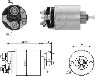 ZM ZM-961 - Тяговое реле, соленоид, стартер abcparts.ee