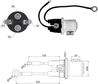 ZM ZM 428 - Тяговое реле, соленоид, стартер abcparts.ee