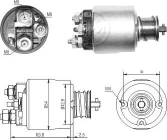 ZM ZM6494 - Тяговое реле, соленоид, стартер abcparts.ee