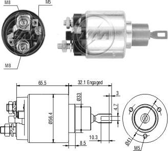 ZM ZM672 - Тяговое реле, соленоид, стартер abcparts.ee
