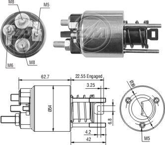 ZM ZM-2395 - Тяговое реле, соленоид, стартер abcparts.ee