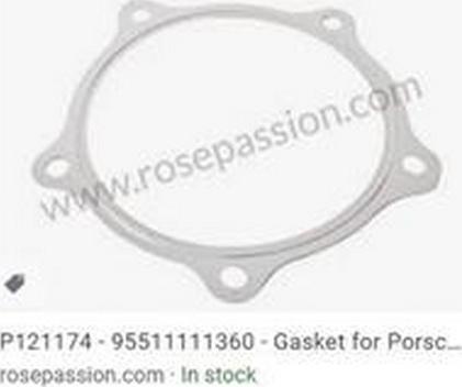 ZPY 95511111360 - Прокладка, труба выхлопного газа abcparts.ee