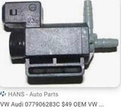 ZPY 077906283C - Клапан, впускная система дополнительного воздуха abcparts.ee