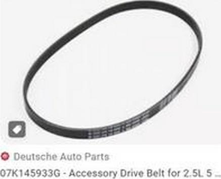 ZPY 07K 145 933G - Поликлиновой ремень abcparts.ee