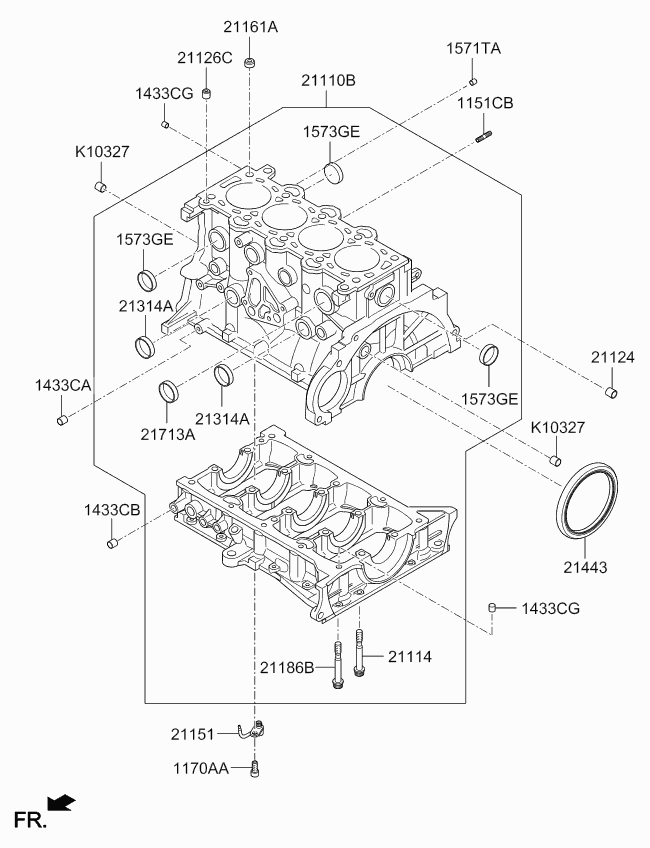 HAWTAI 214432A200 - Seal - oil rear abcparts.ee